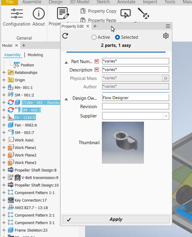Multi-edit af flere komponenter i Flow